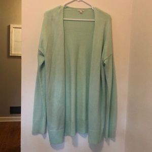 Light green/blue long cardigan